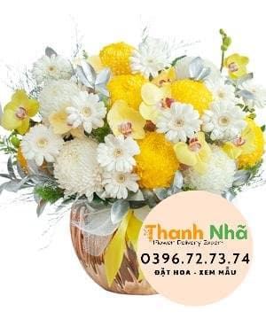 Hoa mừng tốt nghiệp – Luxury vase 22 – 1214
