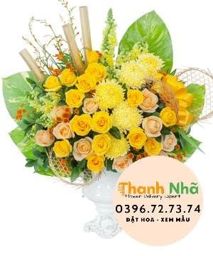 Hoa mừng tốt nghiệp – Luxury vase 7 – 1220