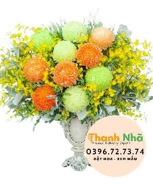 Hoa mừng tốt nghiệp – Luxury vase 10 – 1222