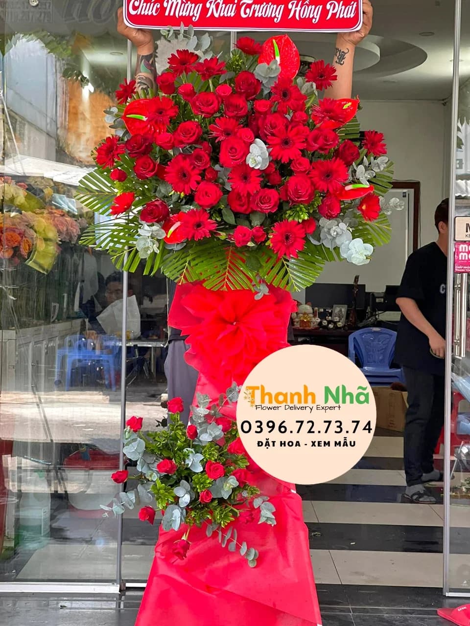 Hoa Khai Trương – Biển Xanh – KT120