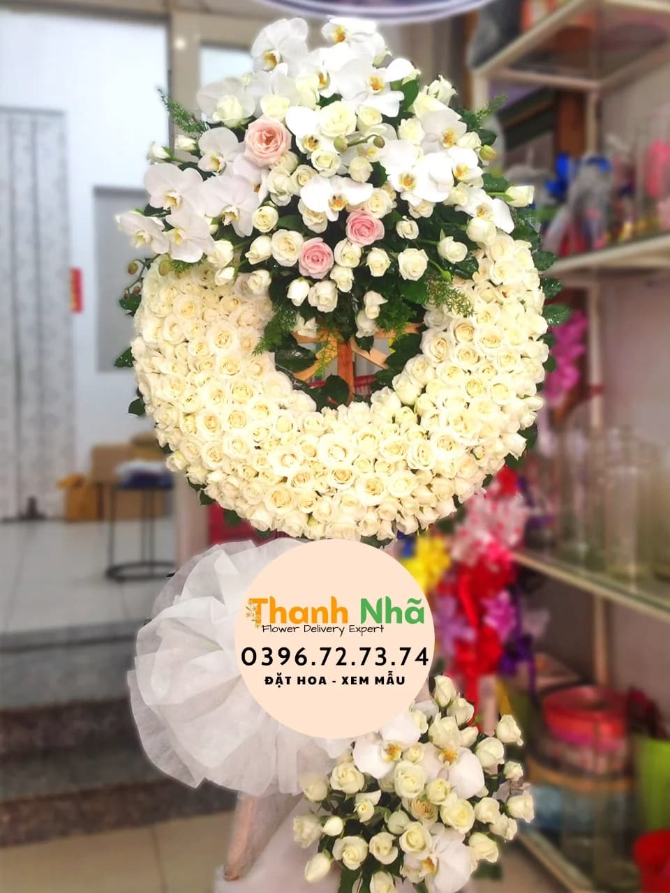Hoa Chia Buồn – Hồng Phai – CB040