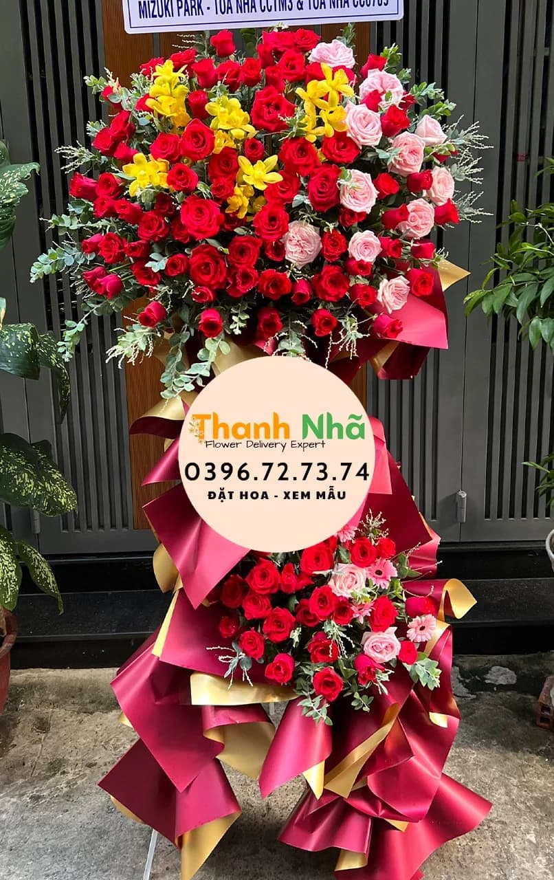 Hoa Khai Trương – Hoa Chúc Mừng Tiến Tới – KT028