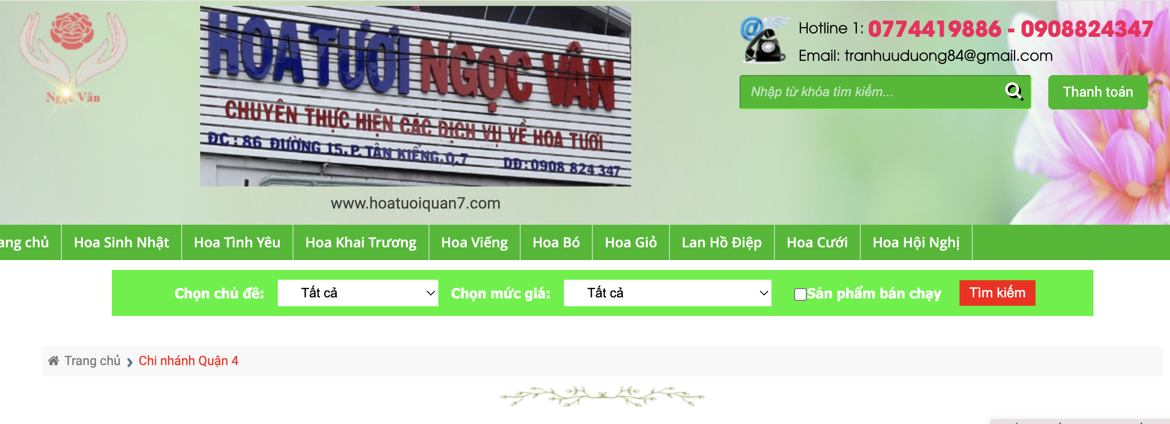 shop hoa tươi ngọc vân